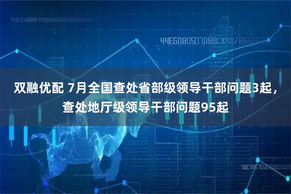 双融优配 7月全国查处省部级领导干部问题3起，查处地厅级领导干部问题95起